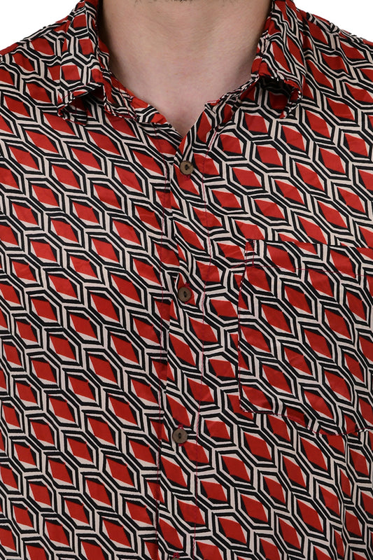 Silk Blend Men's Shirt | Limited Edition Custom Fit Long Sleeve Button Up Collar Shirt | Stylish Dress Shirt, Beach Overshirt, Gift for Him