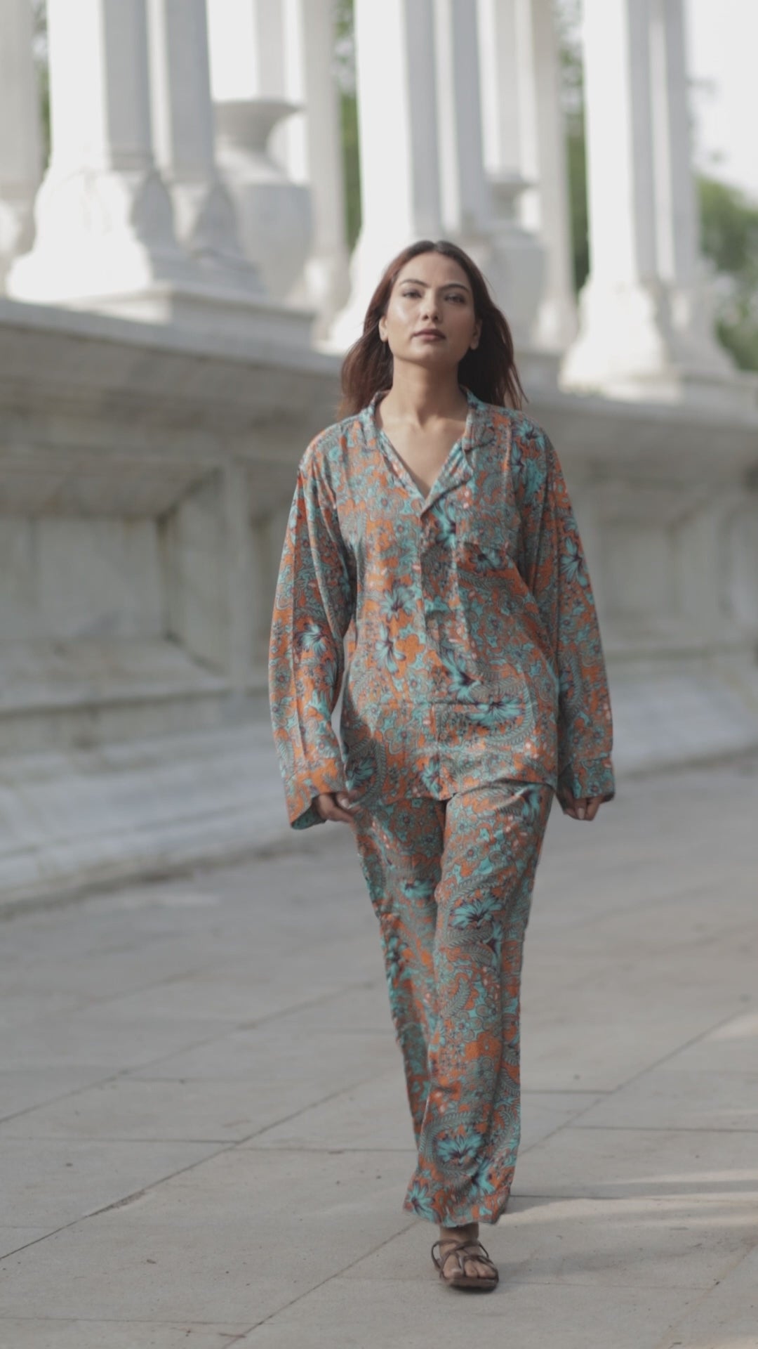 Luxury Silk Blend Women’s Pajama Set | Soft Breathable Loungewear Nightwear | Bridesmaid PJs, With Side Pockets, Co ord Set, Gift for Her