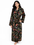 Velvet Womens Kimono Boho Robe | Luxury Bridal Reversible with Lining, Dressing Gown, Smoking Jacket for Her, Anniversary Gift For Her