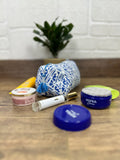 block-printed Toiletry & Makeup Bag
