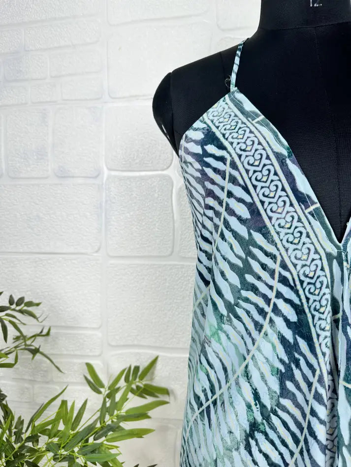 Robe longue d'été magique en soie recyclée Boho, tenue de plage