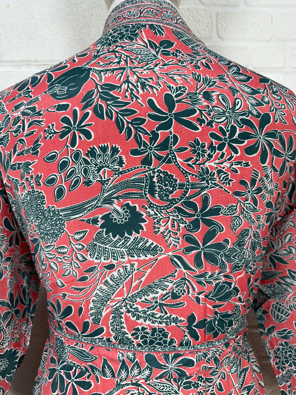 Silk Blend Kimono Robe: Floral Dressing Gown, Plus Size Sleepwear