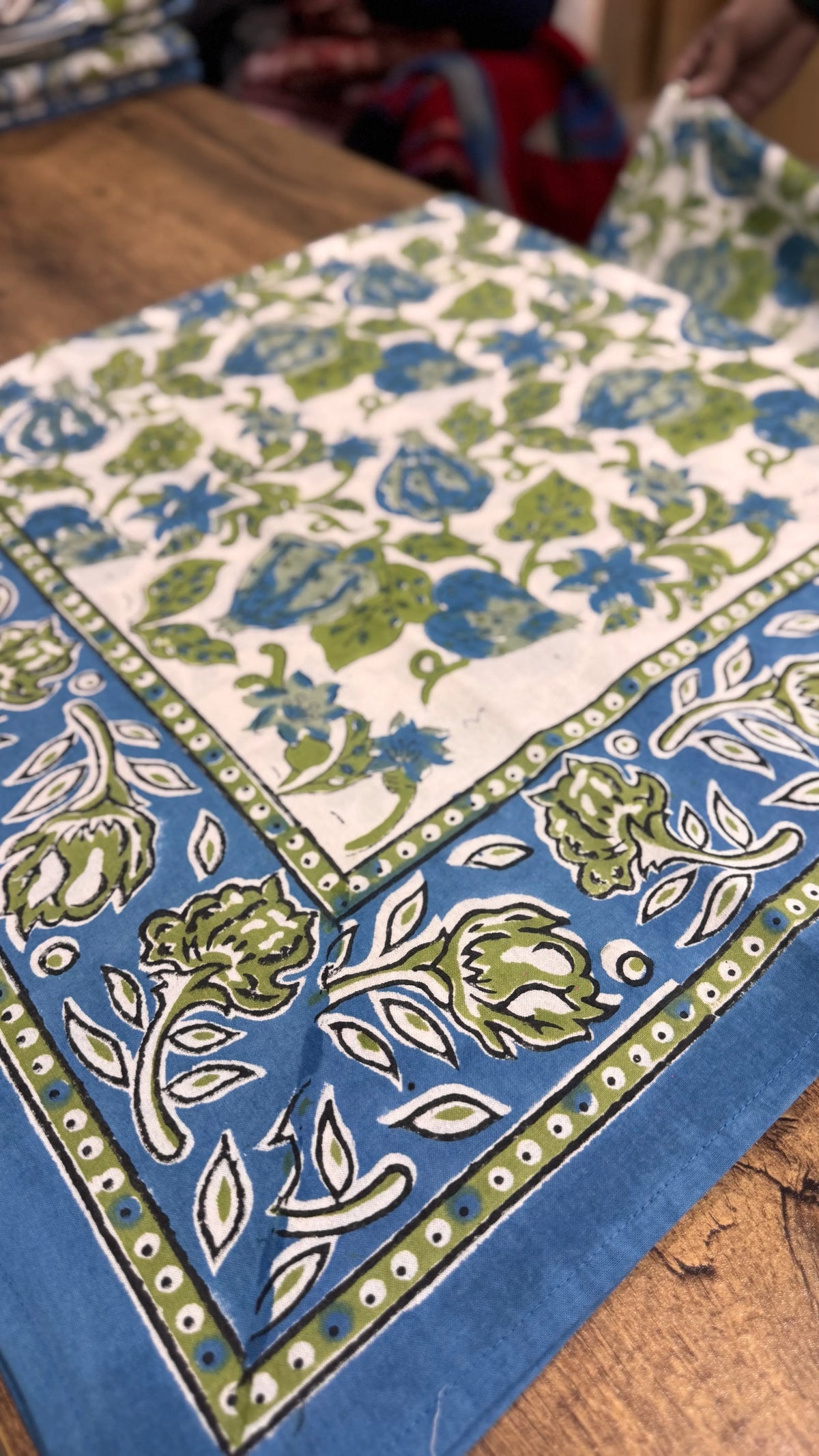 Pure Soft Cotton Bedsheet Set with Pillow Covers | Hand Block Jaipur Floral, Queen King Summer Bedspread, Boho Art Luxurious Home Gift Decor