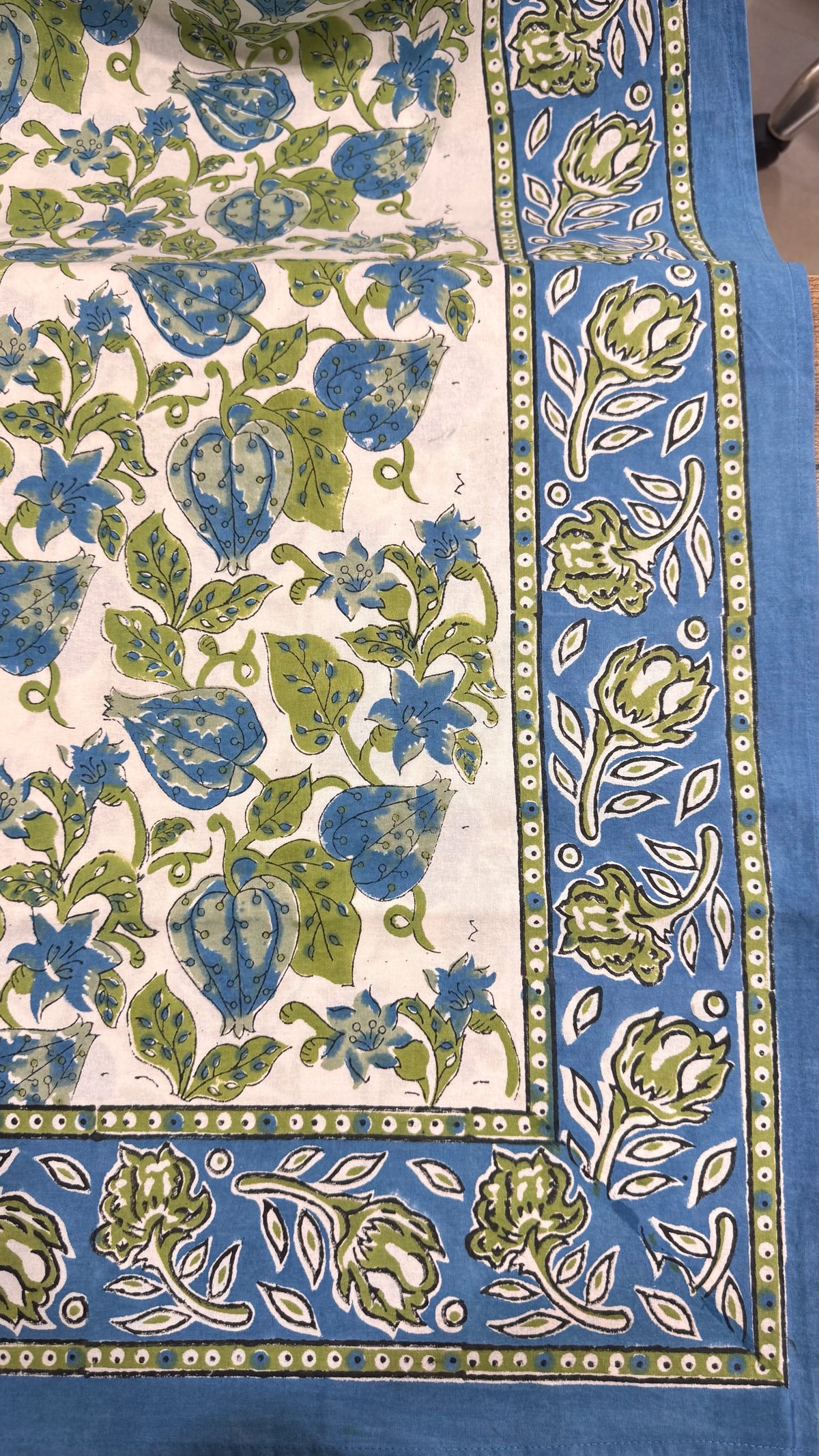 Pure Soft Cotton Bedsheet Set with Pillow Covers | Hand Block Jaipur Floral, Queen King Summer Bedspread, Boho Art Luxurious Home Gift Decor
