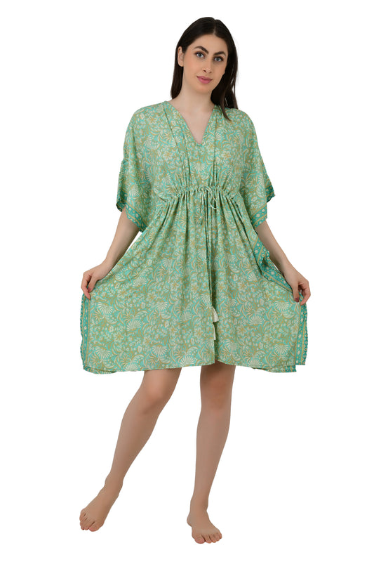 New Silk Blend Kaftan Ultimate Luxury Loungewear for Beach Nightwear Nighty Soft Light Flowy Gown Romantic Gift Her Anniversary | Hens Party