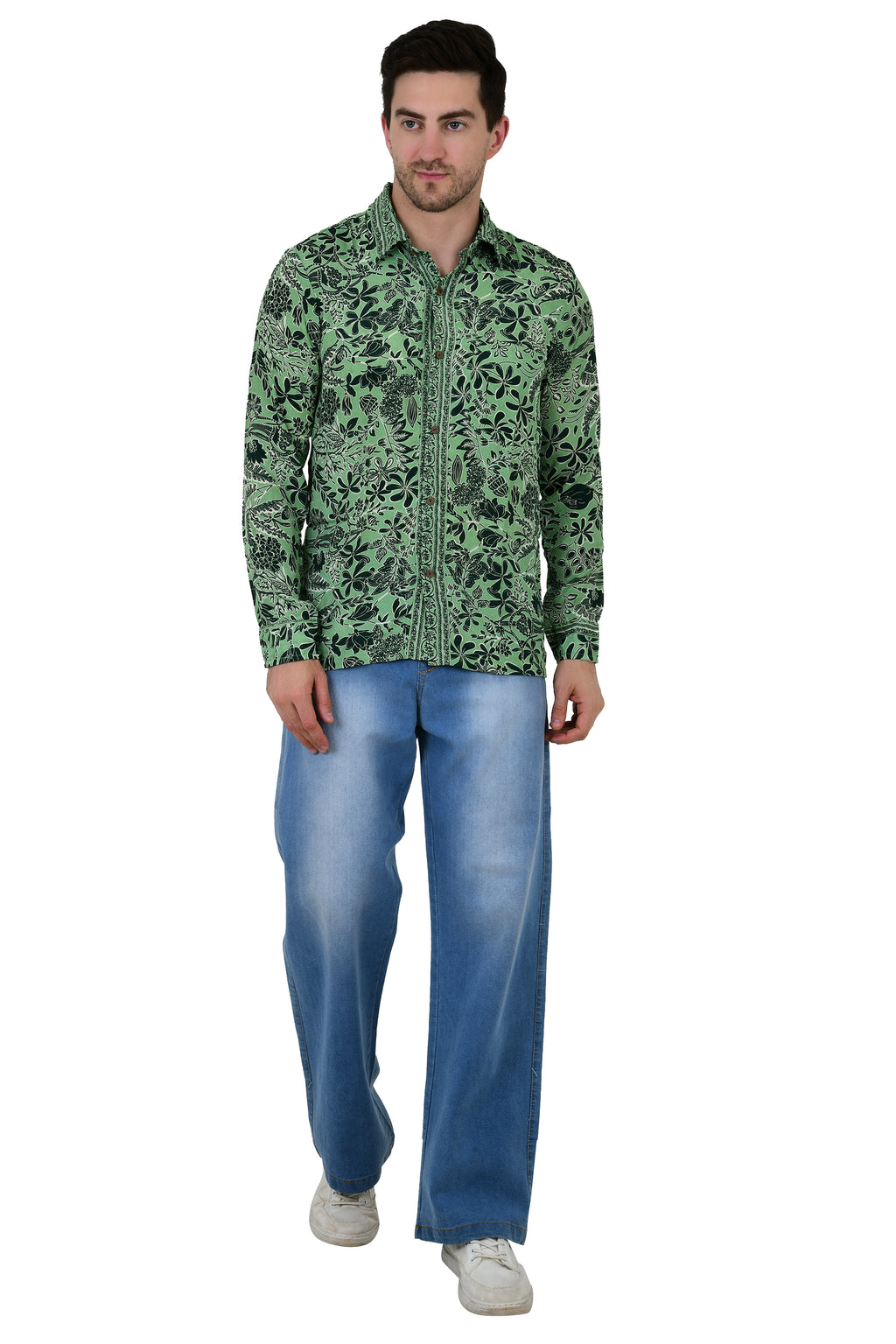 Men's Silk Blend Long-Sleeve Shirt
