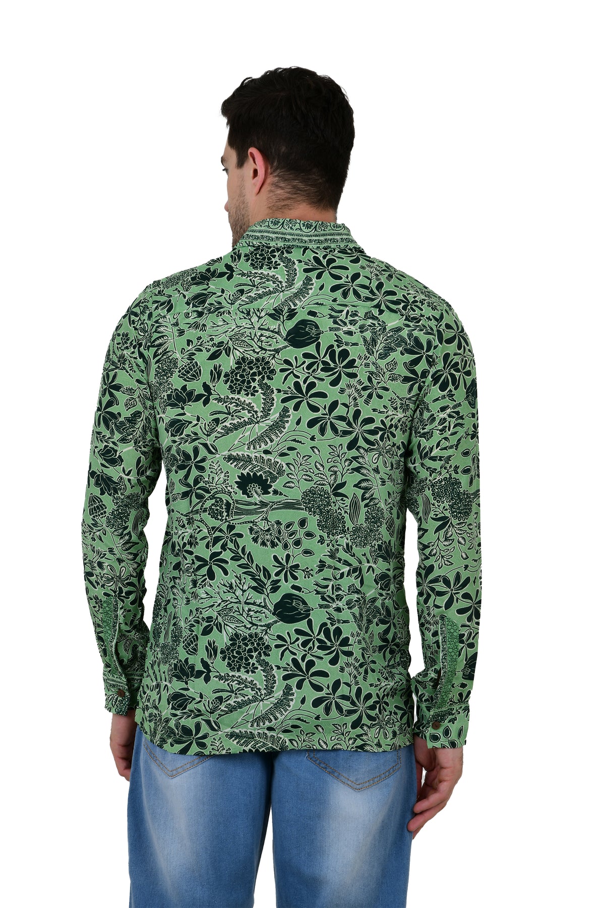 Men's Silk Blend Long-Sleeve Shirt