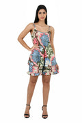 Women's Silk Kimono & Cami Set in ivory pink floral