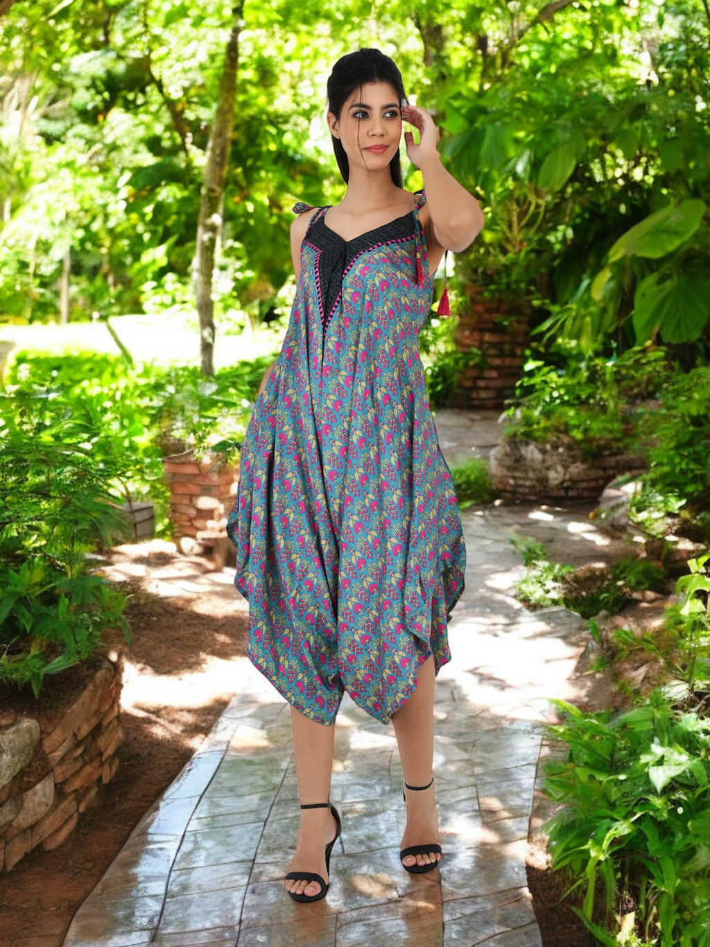 Women's Silk Halter Jumpsuit