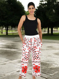 Women's Suzani embroidered Harem Pants in floral with pockets