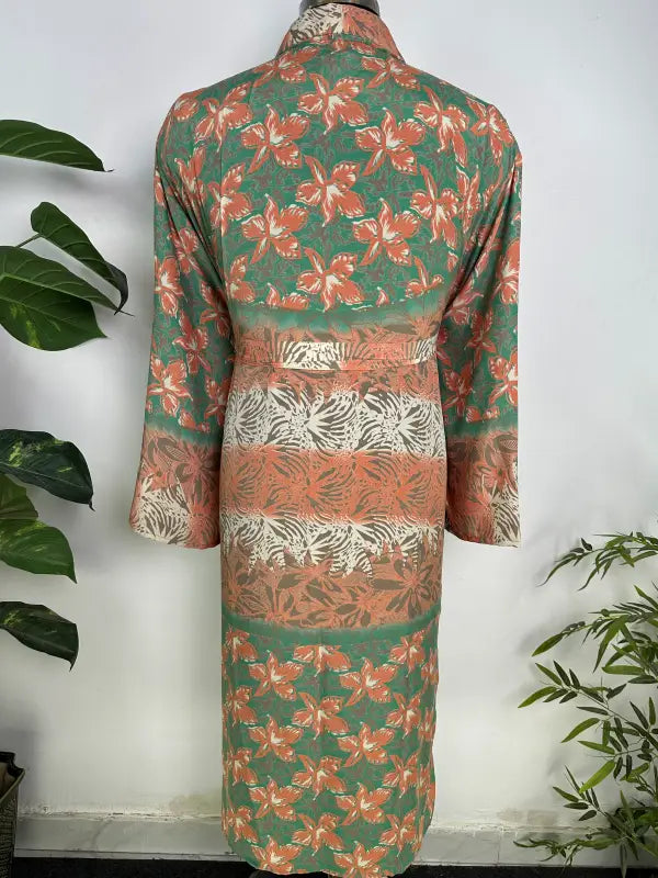 Silky Soft Mens Kimono Robe | Masculine Elegant Classic Sustainable Vintage House Robe gift, Timeless Comfy Lounge Beach Cover Up, Nightwear
