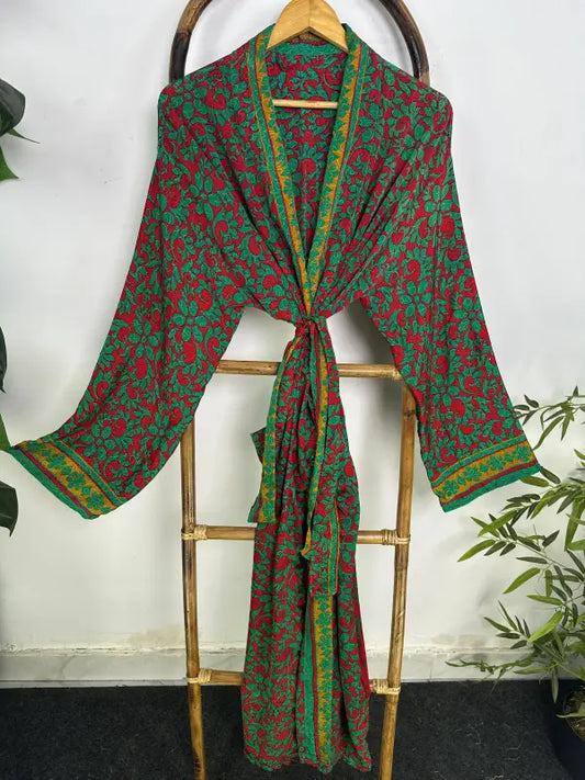 Silky Soft Mens Kimono Robe | Masculine Elegant Classic Sustainable Vintage House Robe gift, Timeless Comfy Lounge Beach Cover Up, Nightwear