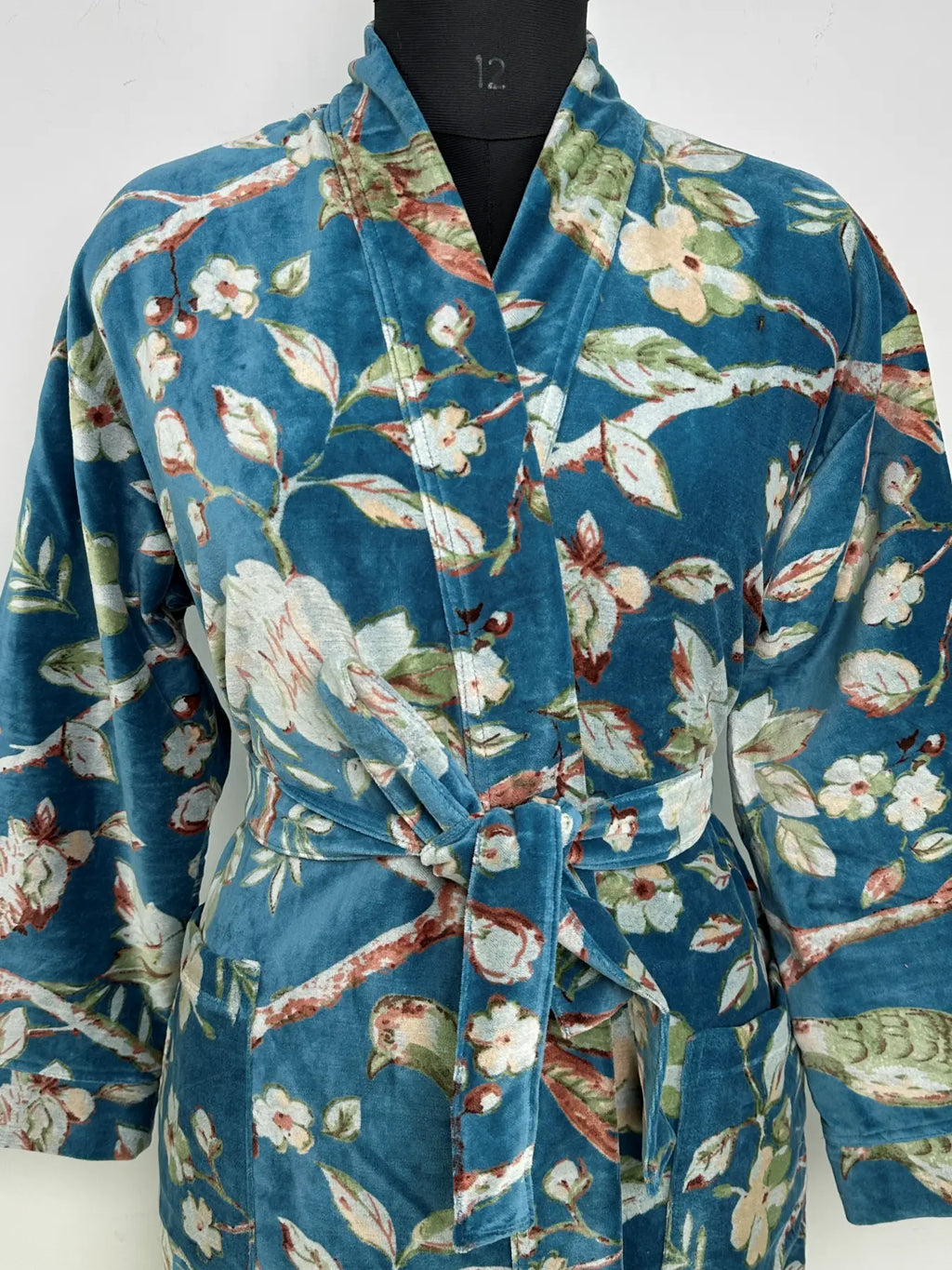 Luxury Velvet Women Kimono | Boho Dressing Gown Reversible With Lining, Womens Clothing Bridal Robe, Smoking Jacket For Her Spa Gift For Her