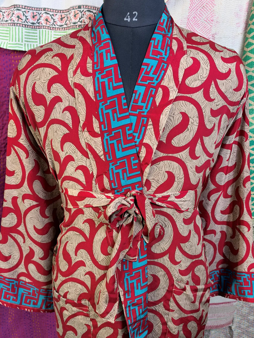 Silky Soft Mens Kimono Robe | Masculine Elegant Classic Sustainable Vintage House Robe gift, Timeless Comfy Lounge Beach Cover Up, Nightwear