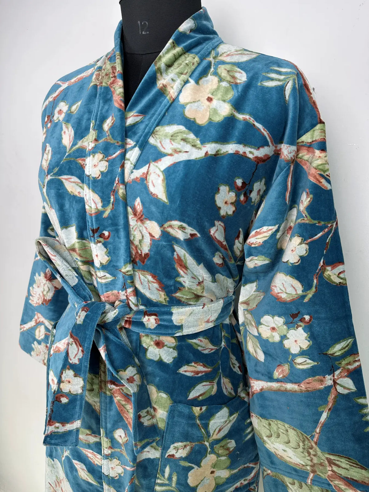 Luxury Velvet Women Kimono | Boho Dressing Gown Reversible With Lining, Womens Clothing Bridal Robe, Smoking Jacket For Her Spa Gift For Her