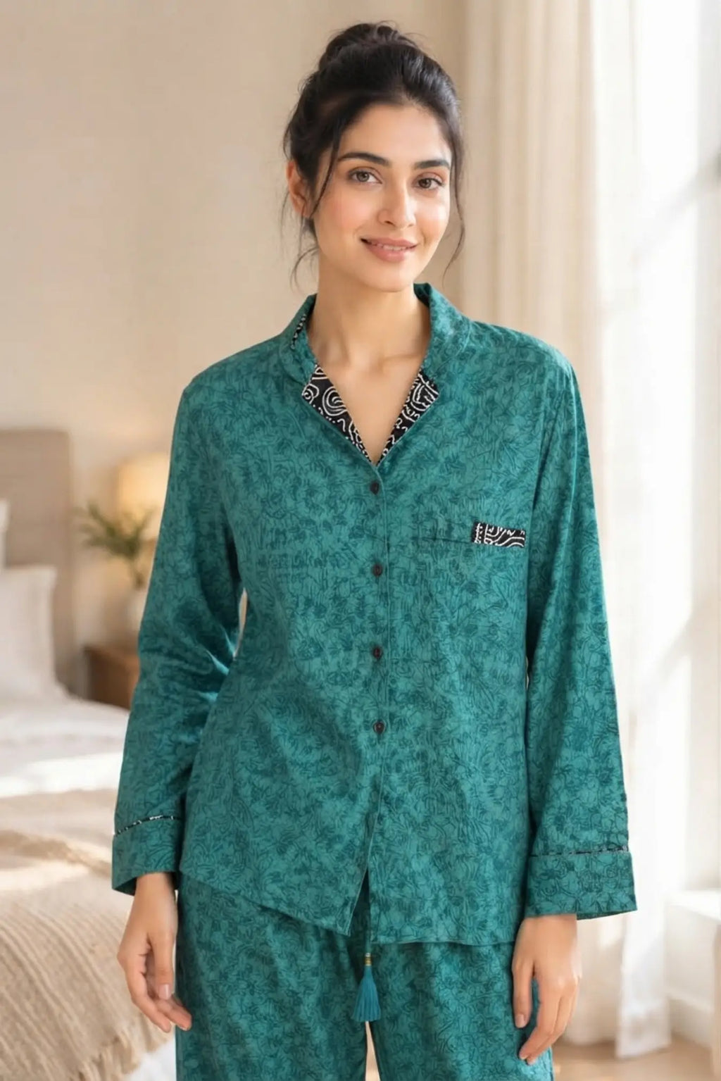 Bridesmaid Pajama Set, Recycled Silk Sari Sleepwear, Handmade Bridal Party Gift, Wedding Morning Outfit, Bachelorette Gift, Bridal Shower