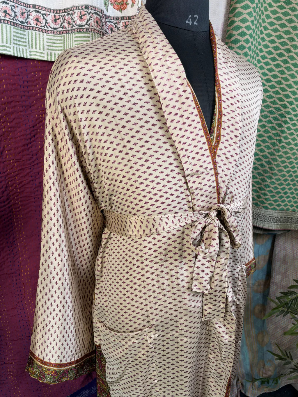 Silky Soft Mens Kimono Robe | Masculine Elegant Classic Sustainable Vintage House Robe gift, Timeless Comfy Lounge Beach Cover Up, Nightwear