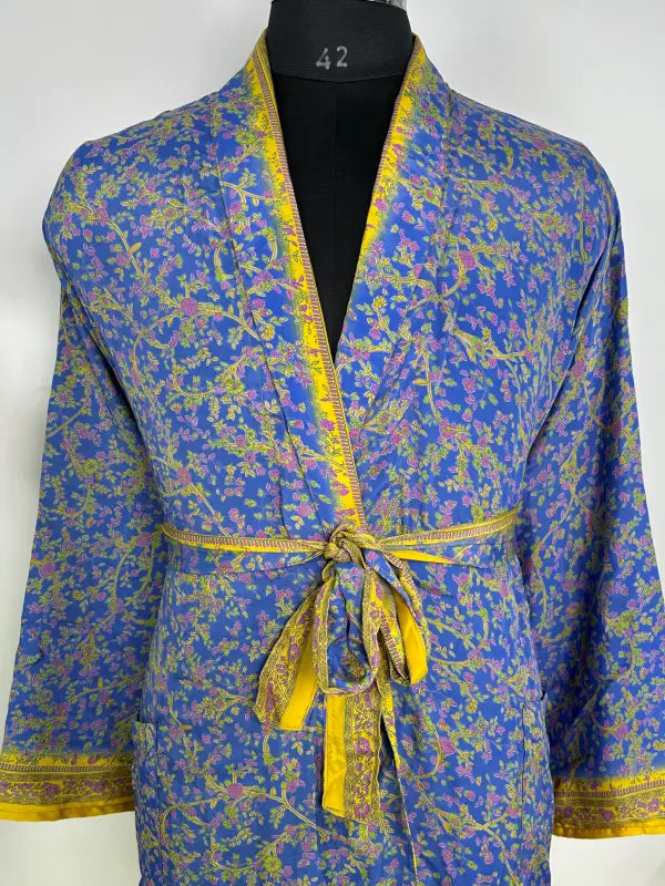 Silky Soft Mens Kimono Robe | Masculine Elegant Classic Sustainable Vintage House Robe gift, Timeless Comfy Lounge Beach Cover Up, Nightwear