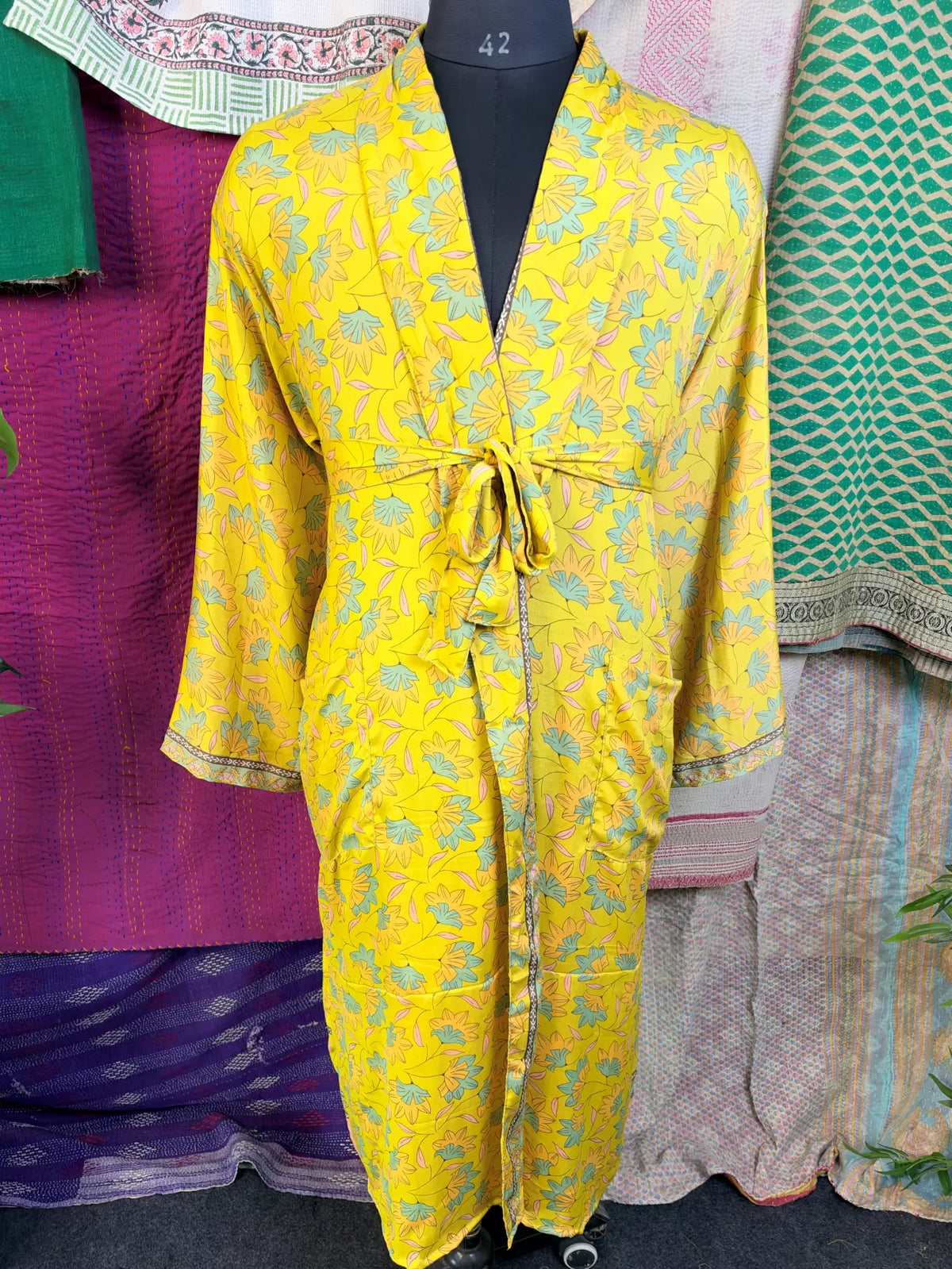 Silky Soft Mens Kimono Robe | Masculine Elegant Classic Sustainable Vintage House Robe gift, Timeless Comfy Lounge Beach Cover Up, Nightwear