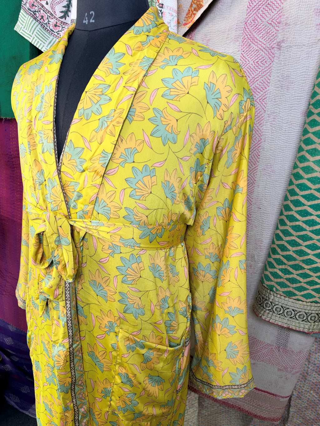 Silky Soft Mens Kimono Robe | Masculine Elegant Classic Sustainable Vintage House Robe gift, Timeless Comfy Lounge Beach Cover Up, Nightwear