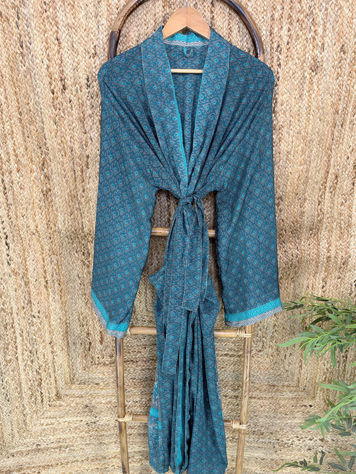 Silky Soft Mens Kimono Robe | Masculine Elegant Classic Sustainable Vintage House Robe gift, Timeless Comfy Lounge Beach Cover Up, Nightwear