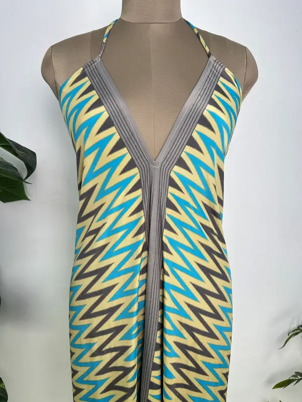 Women's Clothing Boho Maxi Dress | Halter Neck Dress, Silky Soft Breathable Flowy Festival Dress, Beach Cover Up, Anniversary Gift for Her