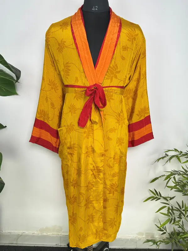 Silky Soft Mens Kimono Robe | Masculine Elegant Classic Sustainable Vintage House Robe gift, Timeless Comfy Lounge Beach Cover Up, Nightwear