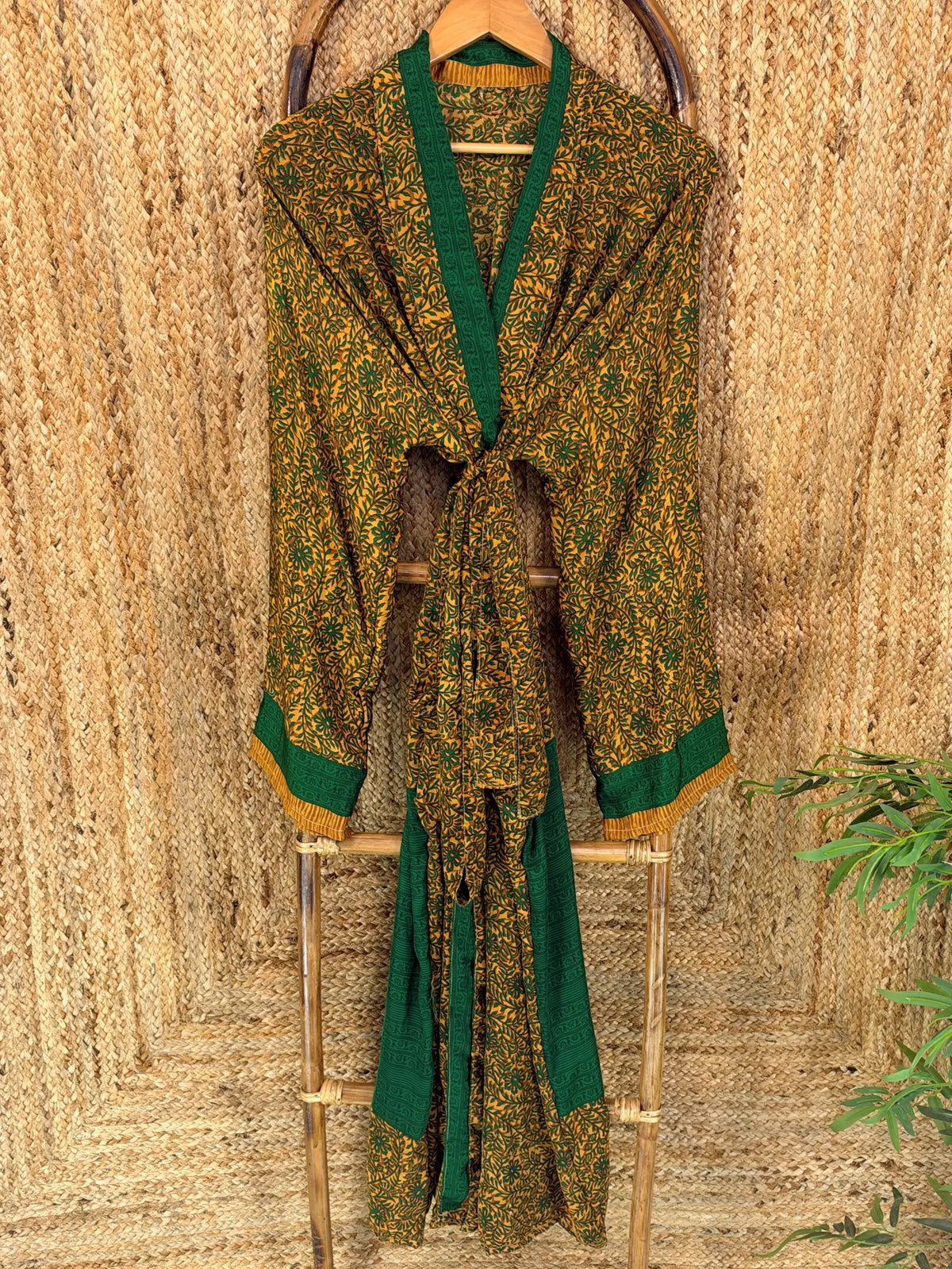 Silky Soft Mens Kimono Robe | Masculine Elegant Classic Sustainable Vintage House Robe gift, Timeless Comfy Lounge Beach Cover Up, Nightwear