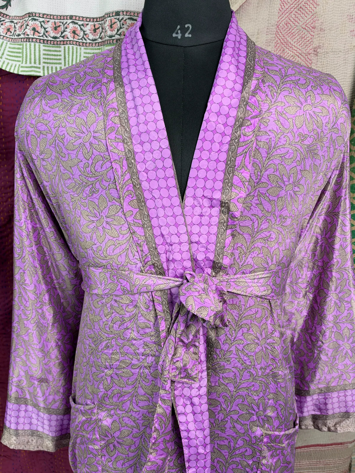 Silky Soft Mens Kimono Robe | Masculine Elegant Classic Sustainable Vintage House Robe gift, Timeless Comfy Lounge Beach Cover Up, Nightwear