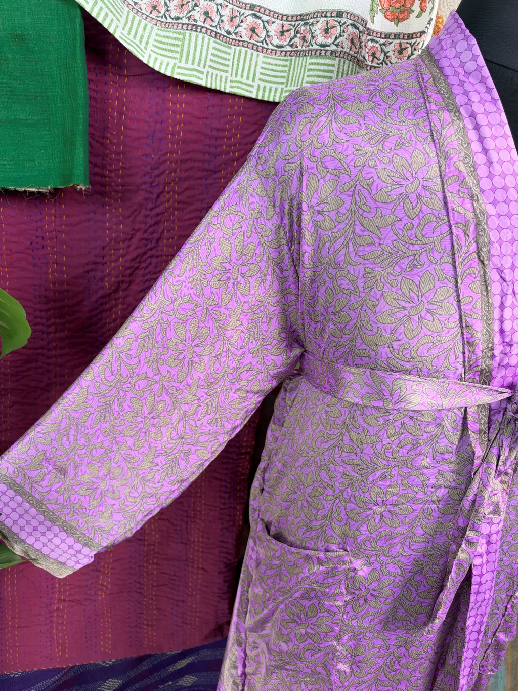 Silky Soft Mens Kimono Robe | Masculine Elegant Classic Sustainable Vintage House Robe gift, Timeless Comfy Lounge Beach Cover Up, Nightwear