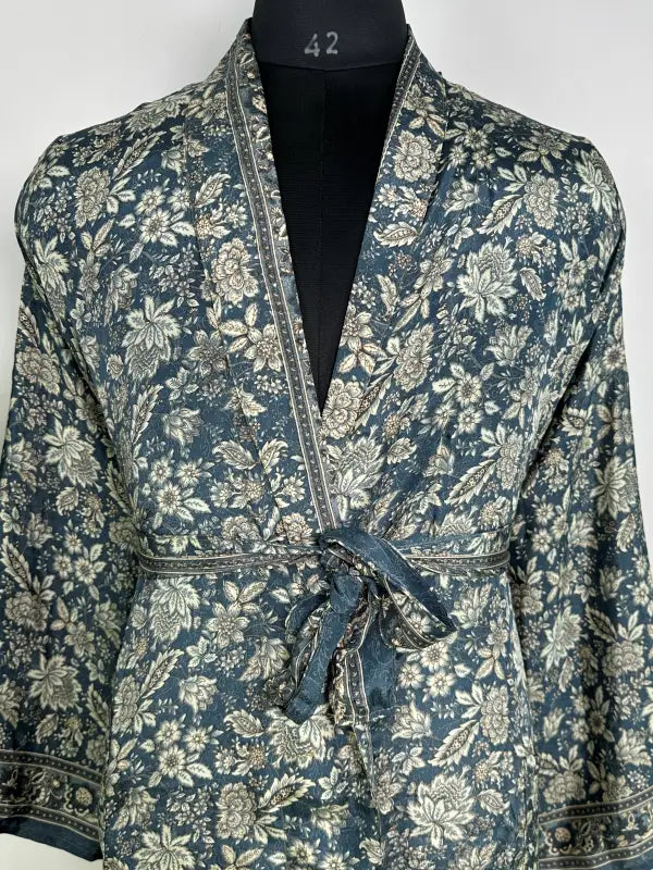 Silky Soft Mens Kimono Robe | Masculine Elegant Classic Sustainable Vintage House Robe gift, Timeless Comfy Lounge Beach Cover Up, Nightwear