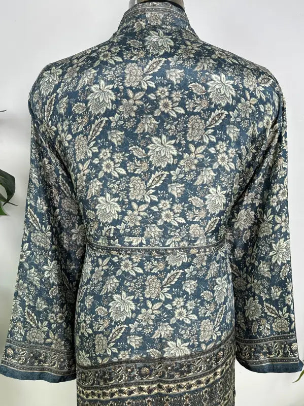 Silky Soft Mens Kimono Robe | Masculine Elegant Classic Sustainable Vintage House Robe gift, Timeless Comfy Lounge Beach Cover Up, Nightwear