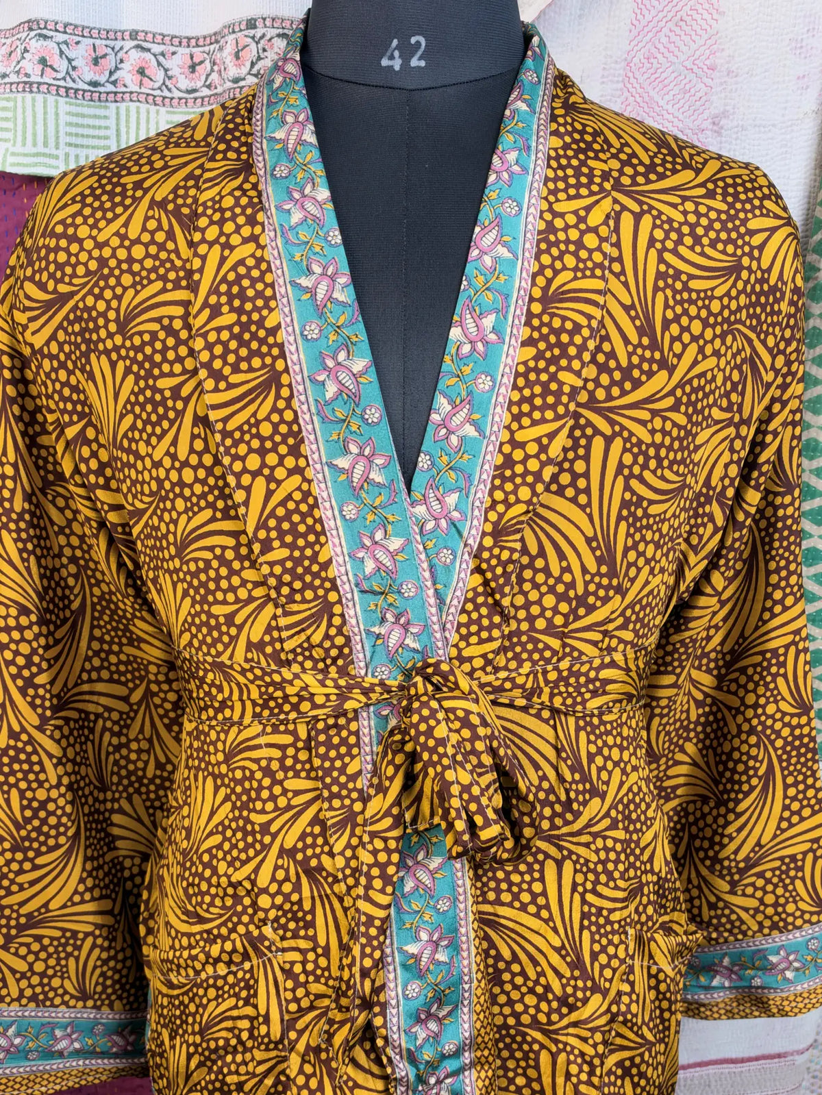 Silky Soft Mens Kimono Robe | Masculine Elegant Classic Sustainable Vintage House Robe gift, Timeless Comfy Lounge Beach Cover Up, Nightwear