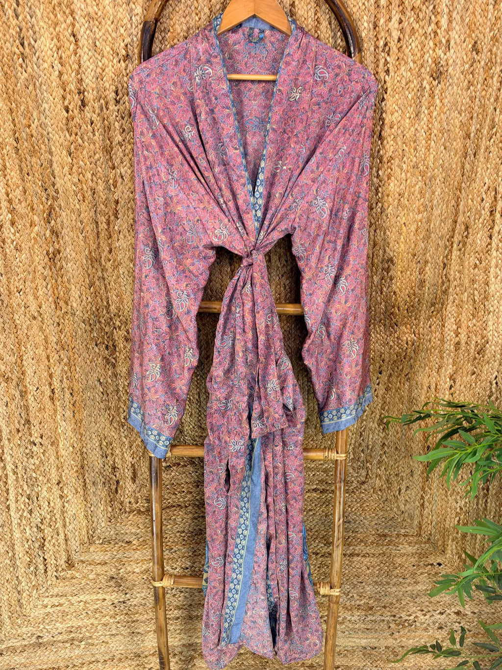 Silky Soft Mens Kimono Robe | Masculine Elegant Classic Sustainable Vintage House Robe gift, Timeless Comfy Lounge Beach Cover Up, Nightwear