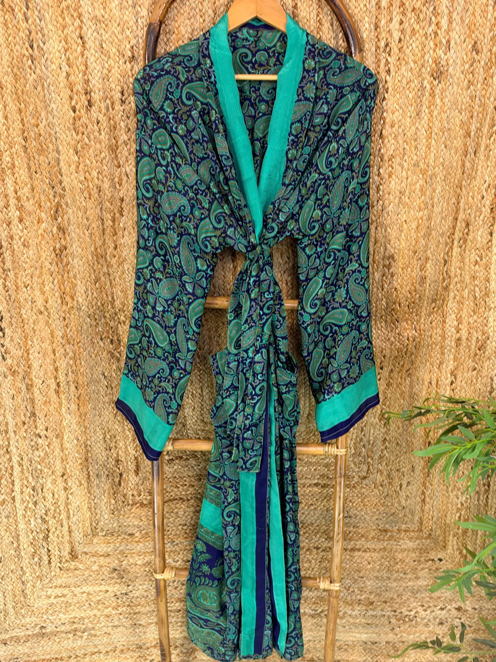 Silky Soft Mens Kimono Robe | Masculine Elegant Classic Sustainable Vintage House Robe gift, Timeless Comfy Lounge Beach Cover Up, Nightwear