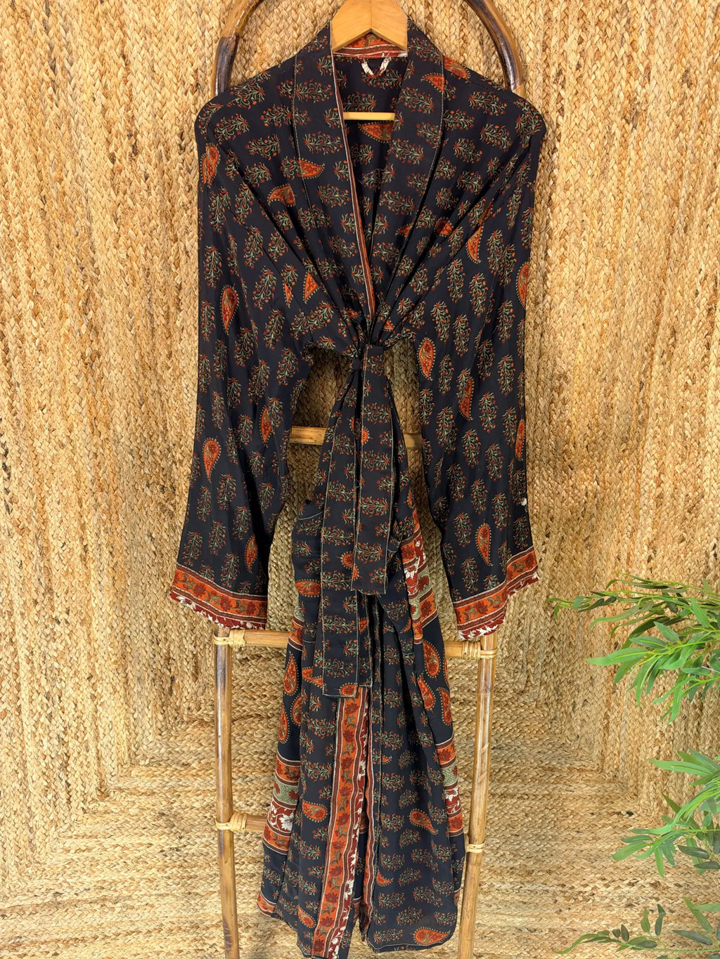 Silky Soft Mens Kimono Robe | Masculine Elegant Classic Sustainable Vintage House Robe gift, Timeless Comfy Lounge Beach Cover Up, Nightwear
