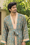 Silky Soft Mens Kimono Robe | Masculine Elegant Classic Sustainable Vintage House Robe gift, Timeless Comfy Lounge Beach Cover Up, Nightwear