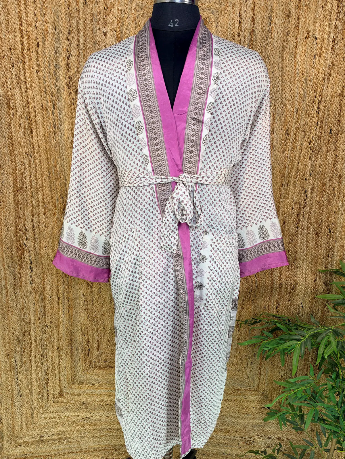 Silky Soft Mens Kimono Robe | Masculine Elegant Classic Sustainable Vintage House Robe gift, Timeless Comfy Lounge Beach Cover Up, Nightwear