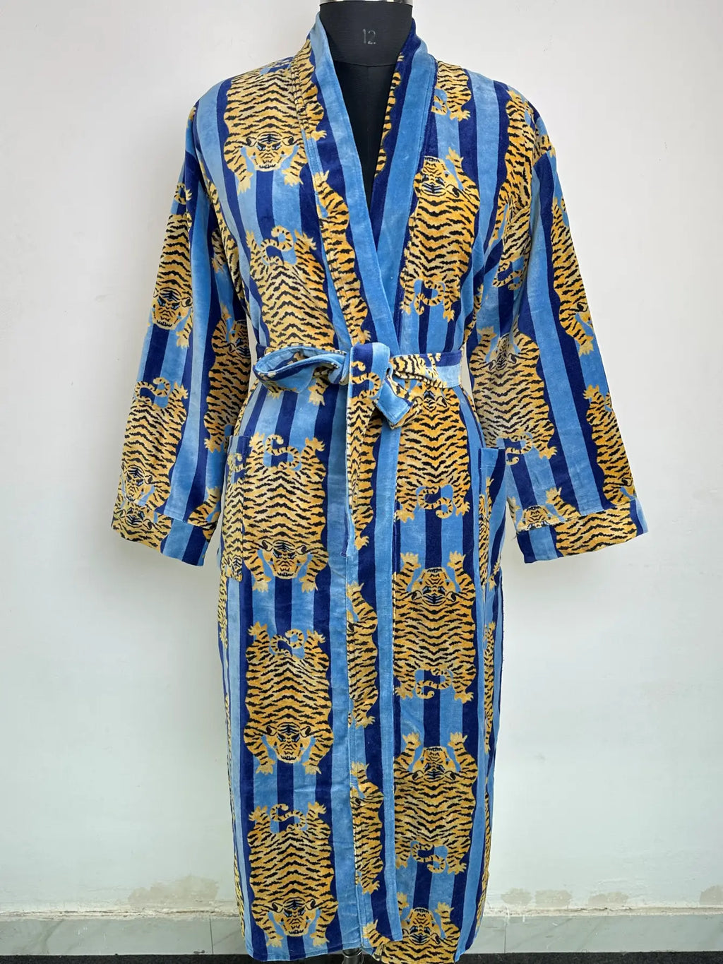 Velvet Women Kimono Robe | Boho Dressing Gown Reversible With Lining | Womens Clothing Bridal Robe Spa Gift For Her, Smoking Jacket For Her