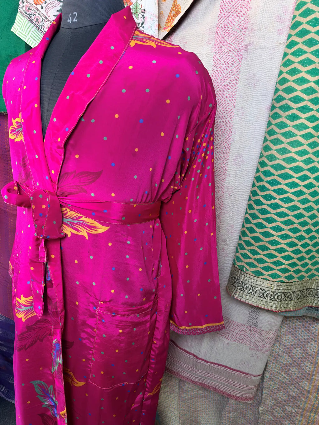 Silky Soft Mens Kimono Robe | Masculine Elegant Classic Sustainable Vintage House Robe gift, Timeless Comfy Lounge Beach Cover Up, Nightwear