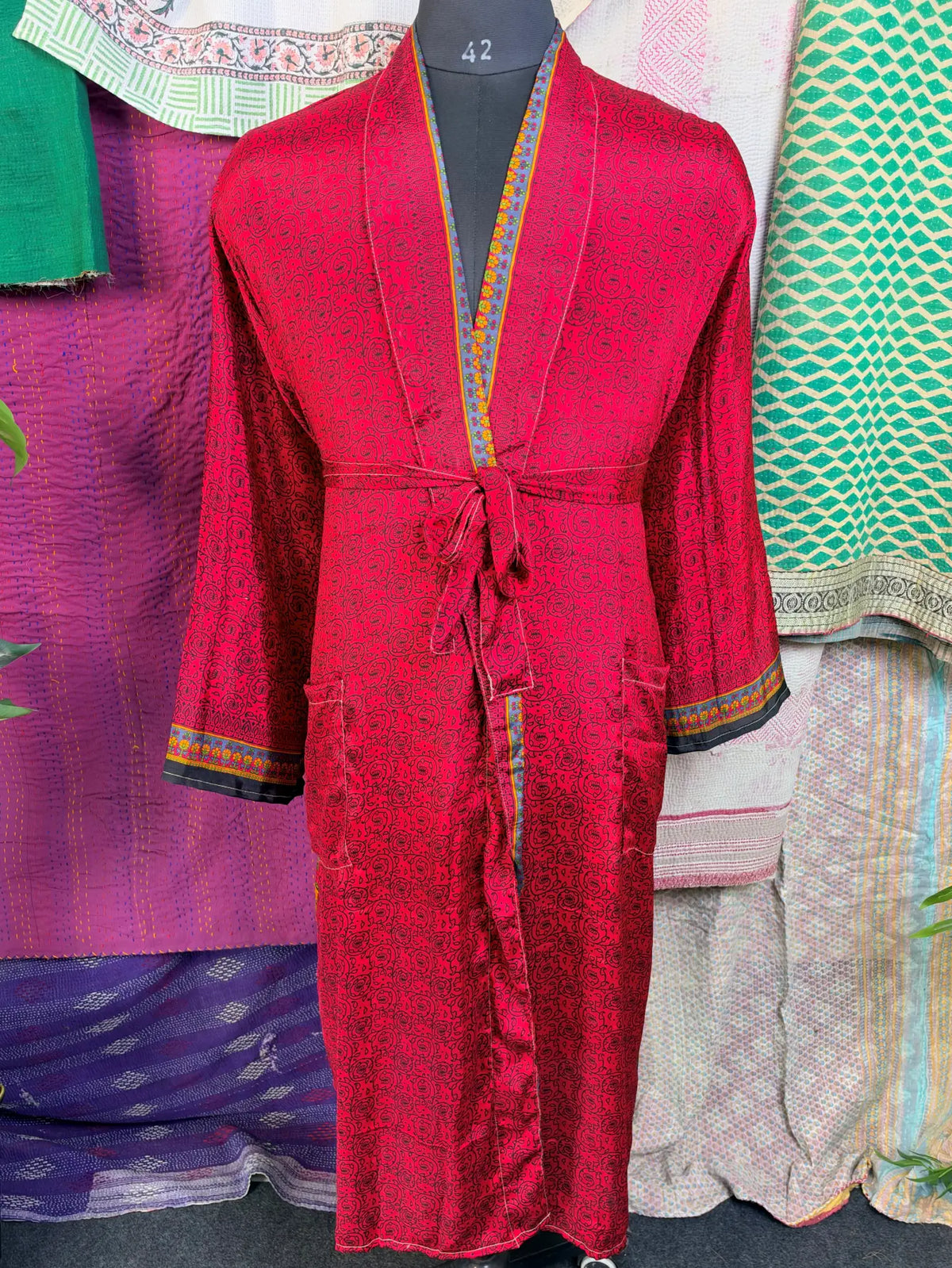 Silky Soft Mens Kimono Robe | Masculine Elegant Classic Sustainable Vintage House Robe gift, Timeless Comfy Lounge Beach Cover Up, Nightwear