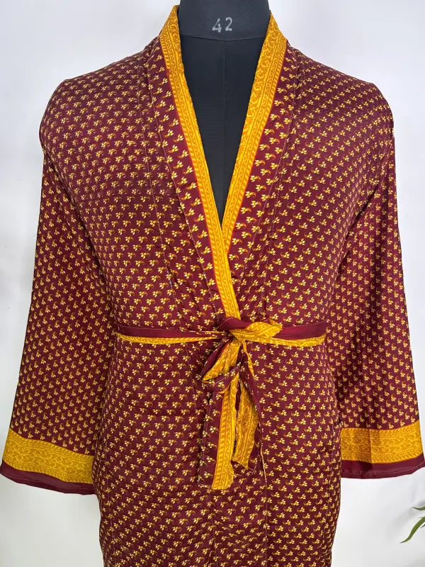 Silky Soft Mens Kimono Robe | Masculine Elegant Classic Sustainable Vintage House Robe gift, Timeless Comfy Lounge Beach Cover Up, Nightwear