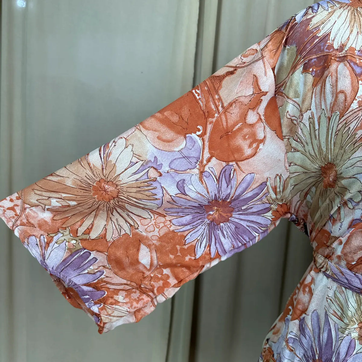 Vintage Silk Sari Boho Kimono | Luxury Loungewear House Robe Flowy Gown, Regal Floral Romance Duster Beach CoverUp, Bridesmaid Dressing Gown