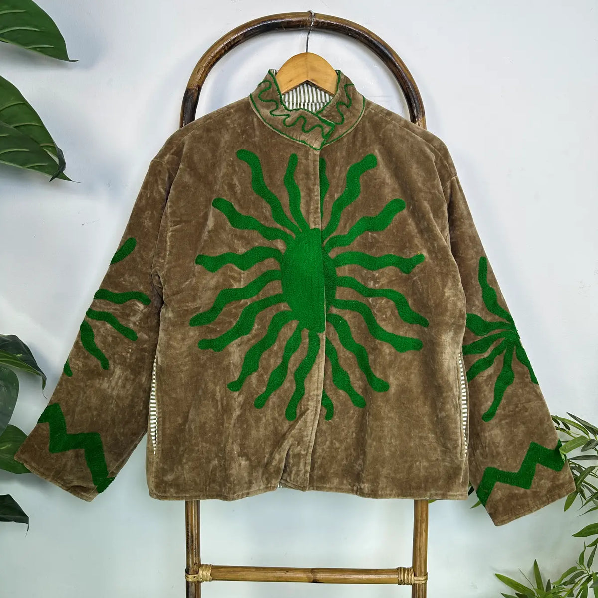 Women's Suzani embroidered Velvet Jacket