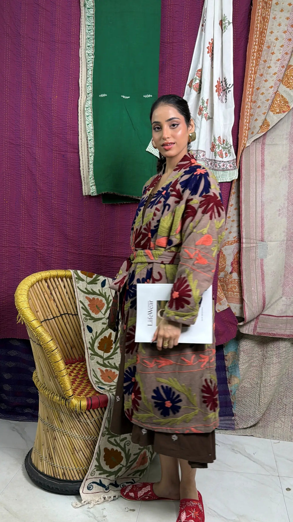 Women's Suzani embroidered Cotton Jacket