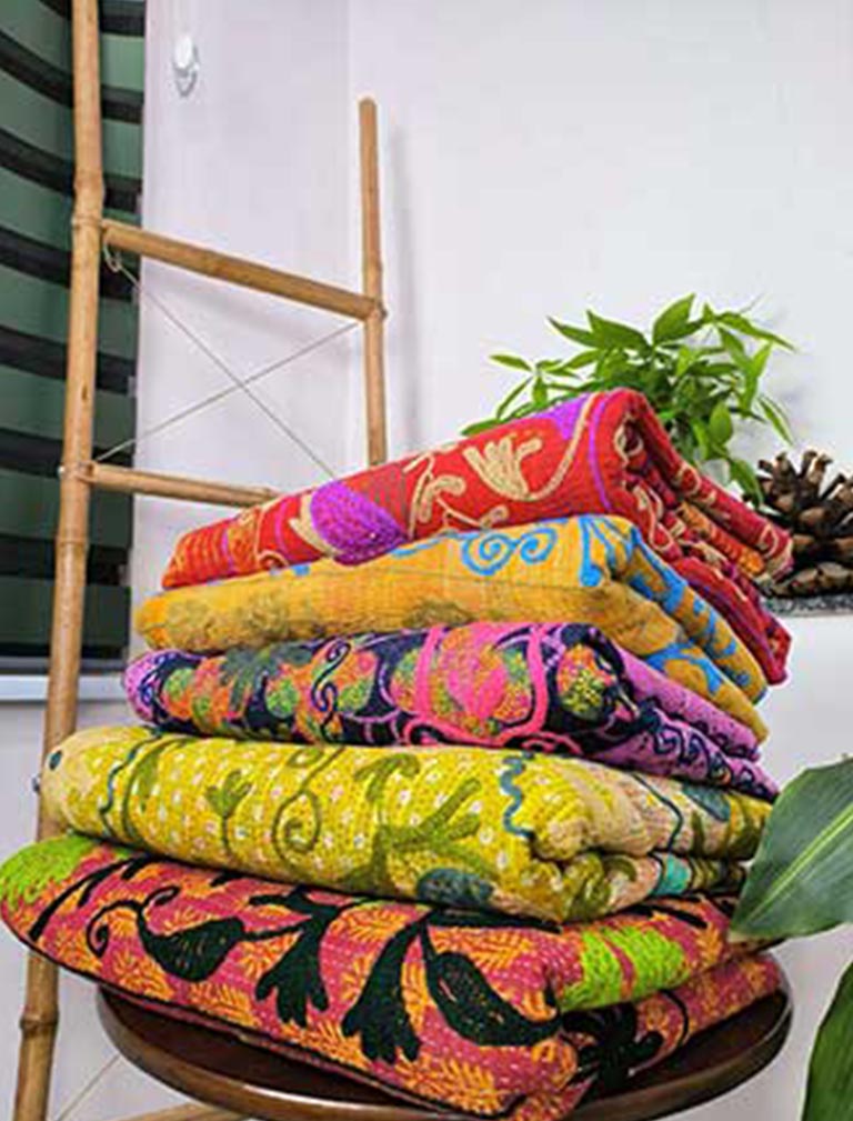 Vintage Kantha Throws