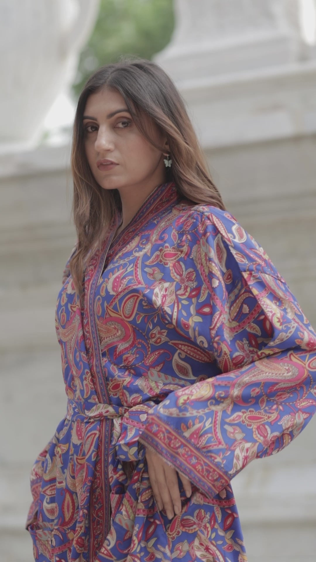 Silky Soft Boho Chic Kimono for Women | Long Lightweight Dressing Gown | Breathable Flowy Loungewear | Beach Cover Up | Perfect Gift for Her