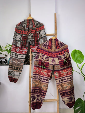 Assorted - Handmade Multiprint Wool Pant Stylish Winter Pajama