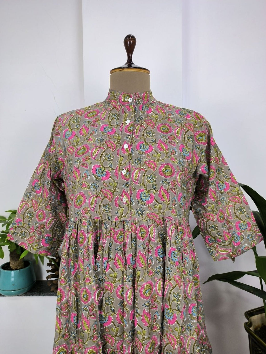 block-printed Cotton Summer Dress