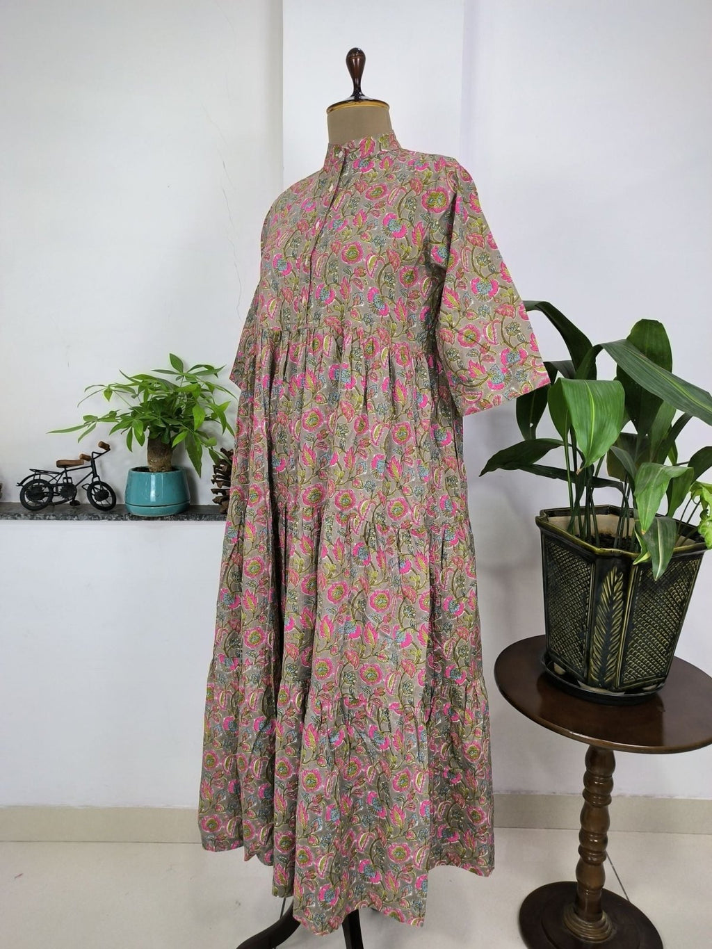 block-printed Cotton Summer Dress